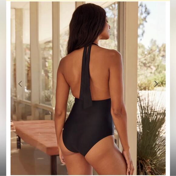 NWT SUMMERSALT Black One Piece Swimsuit The O Ring Reef - Picture 6 of 12